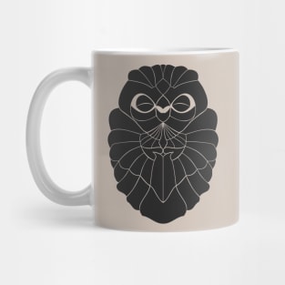 Praying Owl in Black Mug